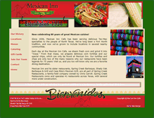 Tablet Screenshot of mexicaninncafe.com